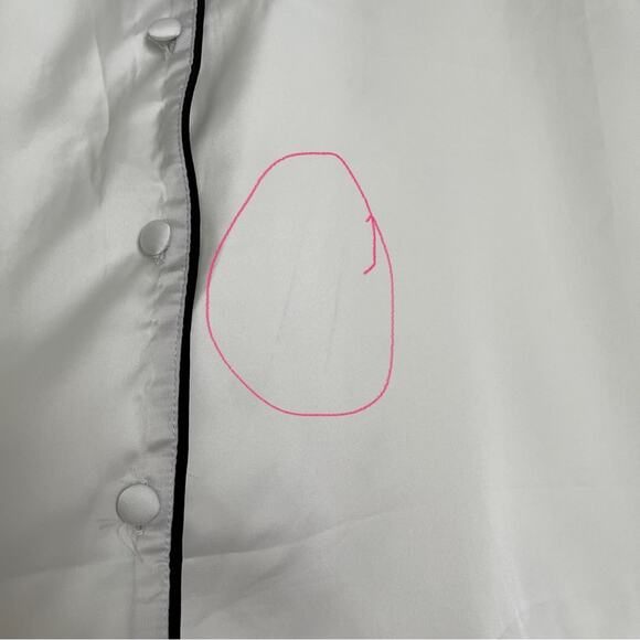 BLUEBELLA White & Black Satin PJs Set - Picture 4 of 9